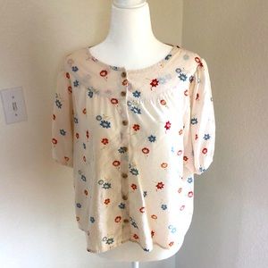 Madewell Floral Blouse